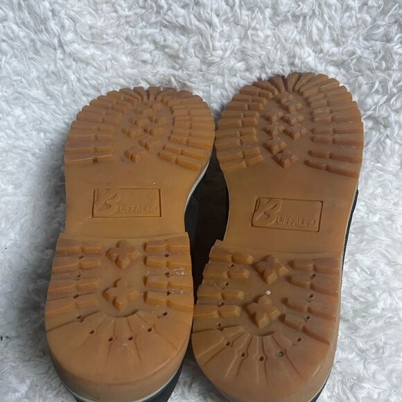 Buffalino B Boots Men's Black Nubuck lace up Boots SZ10 Rubber soles. - Picture 10 of 10